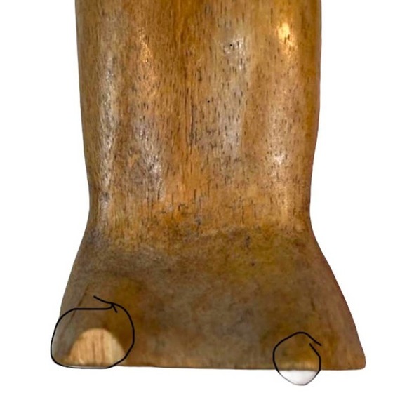 Hand Carved Wooden Love & Unity Sculpture Loving Couple Embracing Dancing - Picture 5 of 6